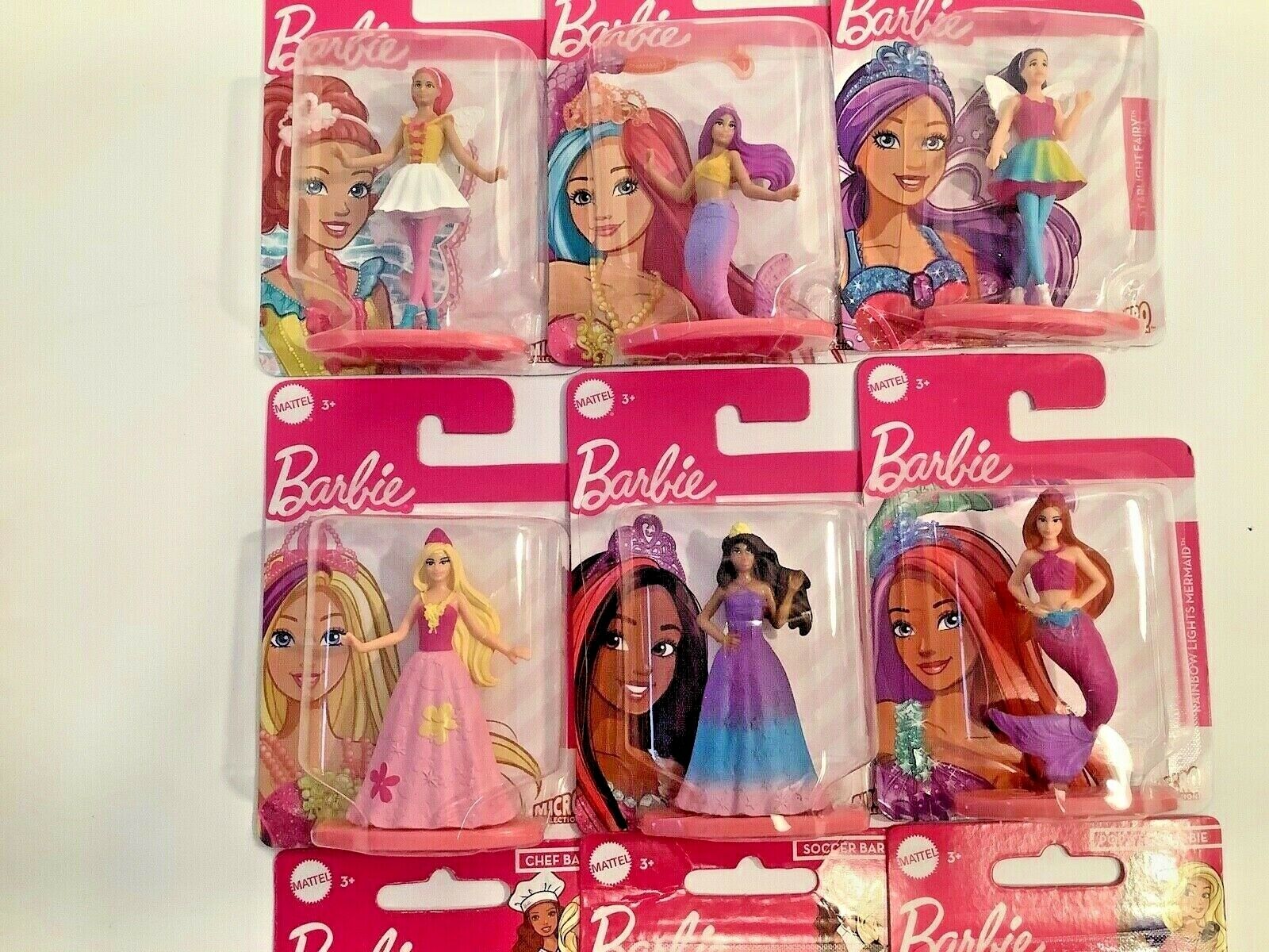 Barbie Dreamtopia Mini Dolls 6 Miniature Barbies *New* Doll Bundle Set Of 6